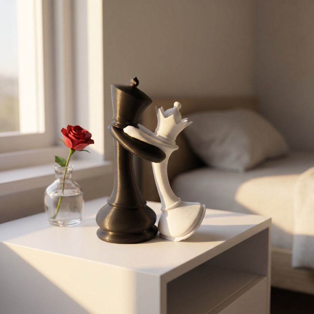 3D Printing Chess - 3D-Gedruckte Schachfiguren-Statue als Heimdekoration, Geschenk für