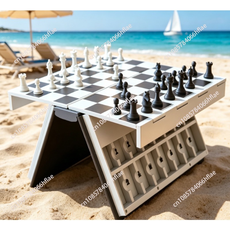 3D Printing Chess - Neues 3D-Gedrucktes Faltbares Magnetisches Schachbuch, Tragbares
