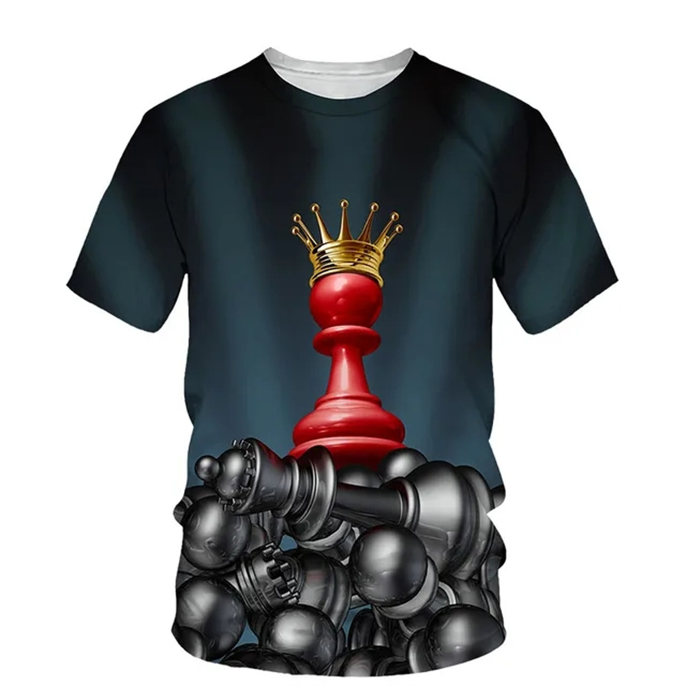3D Printing Chess - Sommer Schach 3D Druck T-Shirts Streetwear