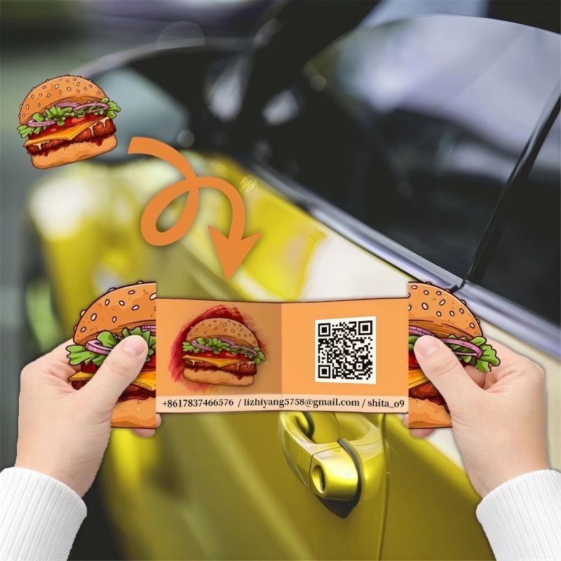 3D Printing Qr Codes - Individuelle 3D-Pop-up-Visitenkarten-Vorlage, editierbare Karten, kreativer Faltflyer,