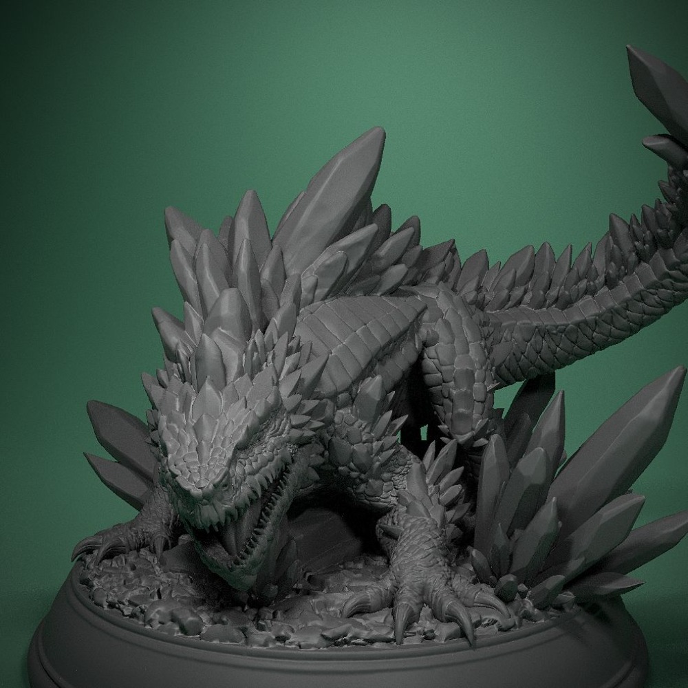 3D Printing Chess - Kristall Eidechse Brettspiel Schachfigur Modell Ornamente