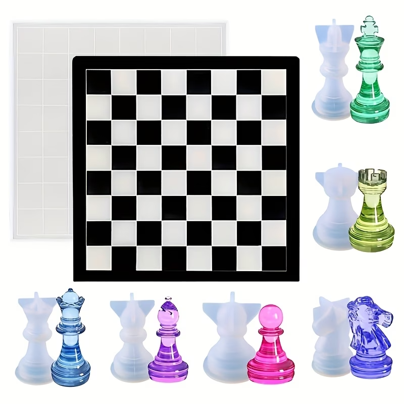 3D Printing Chess - Hochwertige 2026 Neue Schach-Silikonformen - DIY-Bastelset