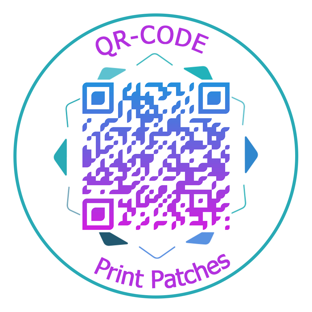3D Printing Qr Codes - Benutzerdefinierte QR-Code-Patches machen Druck-Patches zum Aufbügeln,