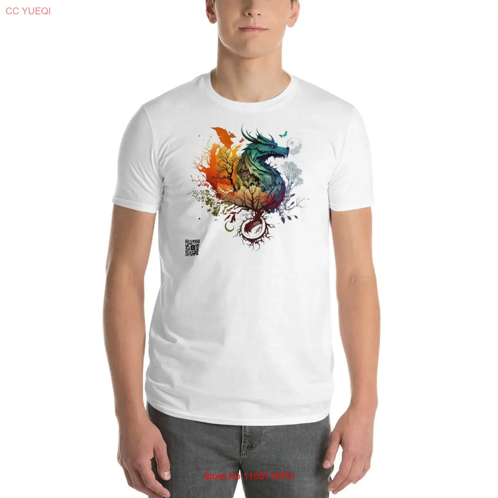 3D Printing Qr Codes - Dragon T-Shirt Smartphone-Kamera, scannbar, AR-QR-Code, produziert