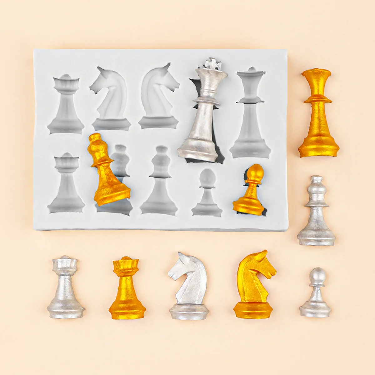 10-Loch 3D Schach Silikonform  – 3D Printing Chess Bewertung und Preis
