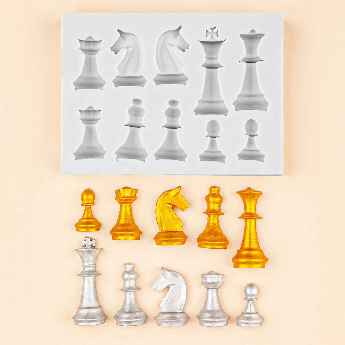 10-Loch 3D Schach Silikonform  – 3D Printing Chess Bewertung und Preis