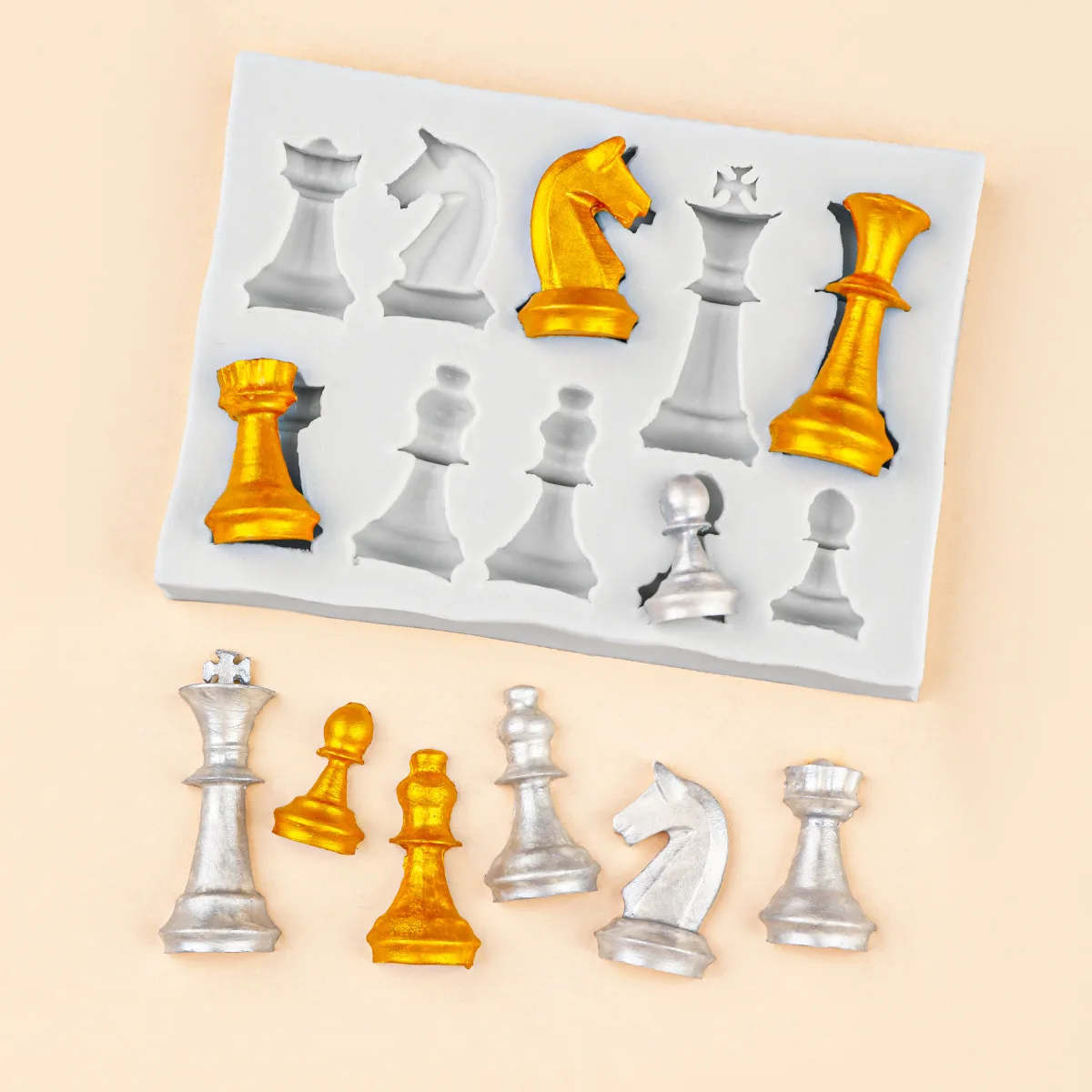 10-Loch 3D Schach Silikonform  – 3D Printing Chess Bewertung und Preis