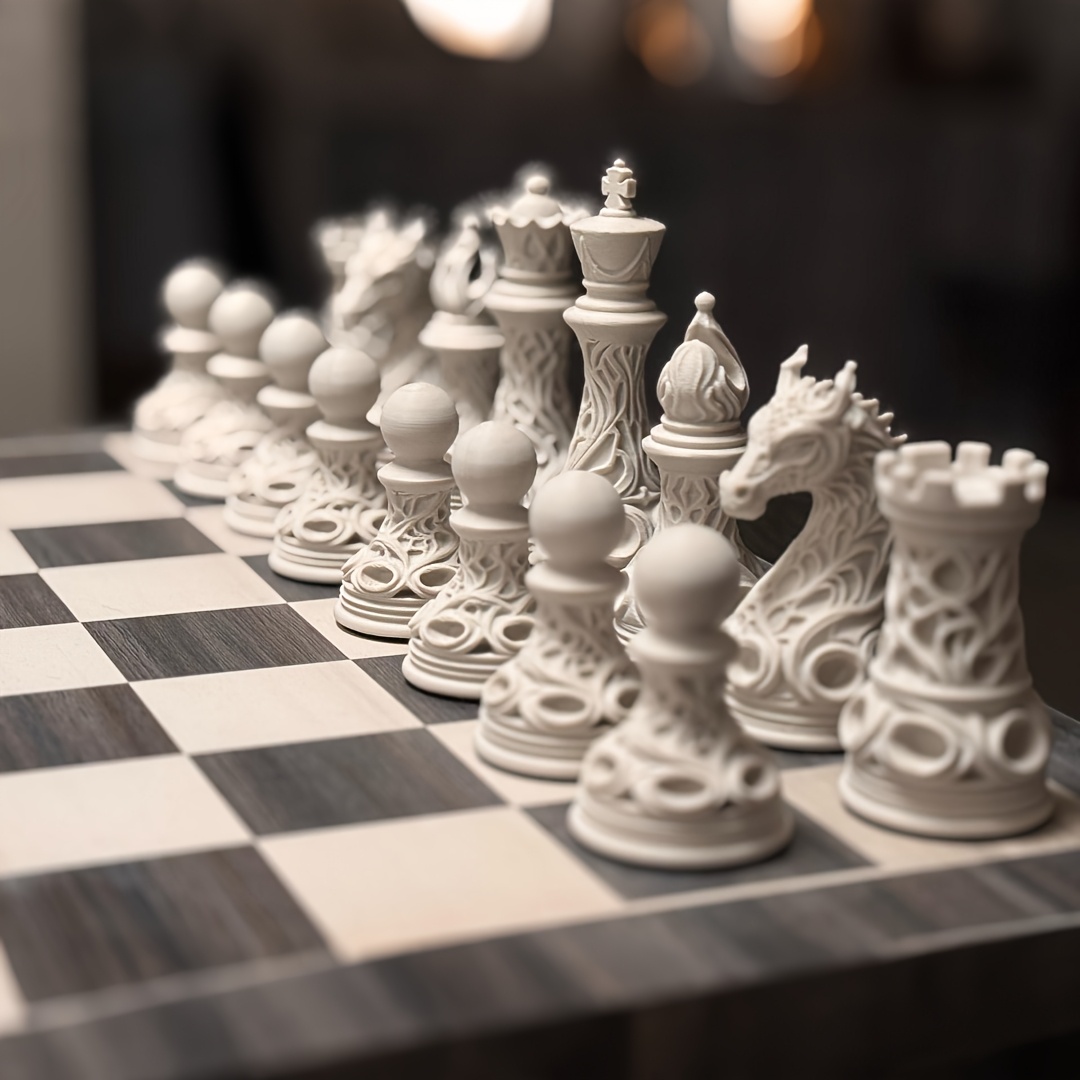 32-teiliges 3D-gedrucktes Kuns – 3D Printing Chess Bewertung und Preis