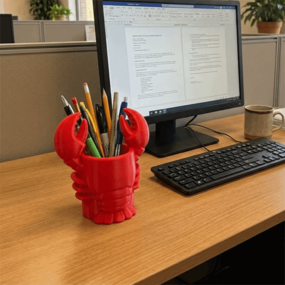 3D-Gedruckter Hummerförmiger S – 3D Printing Cafe Bewertung und Preis